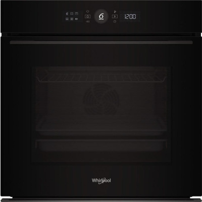 Духова шафа Whirlpool електрична, 73л, A+, дисплей, конвекція, телескопічні напрямні, чорний