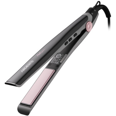 Випрямляч ARDESTO Pink Touch, 32Вт, 110-200C, кераміка, сірий+рожевий Випрямляч ARDESTO Pink Touch, 32Вт, 110-200C, кераміка, сірий+рожевий