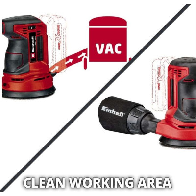 Шліфмашина ексцентрикова акумуляторна Einhell TE-RS 18 Li Kit 18В акб 1х2.5А·год 125мм 14000-22000об/хв 1.2кг Шліфмашина ексцентрикова акумуляторна Einhell TE-RS 18 Li Kit 18В акб 1х2.5А·год 125мм 14000-22000об/хв 1.2кг