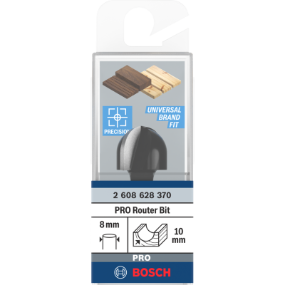 Фреза галтельна Bosch Professional Std S8 R10 D20 L12.4