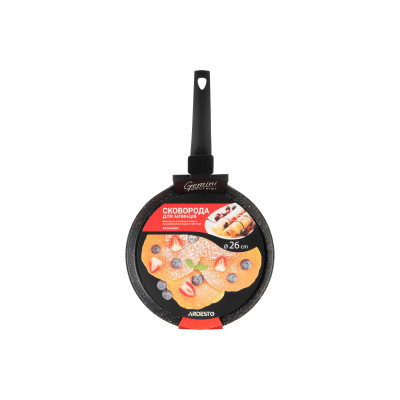 Сковорода для блинов Ardesto Gemini Gourmet Daiano, 26см, алюминий, черный (AR1926GBP) Сковорода для блинов Ardesto Gemini Gourmet Daiano, 26см, алюминий, черный (AR1926GBP)