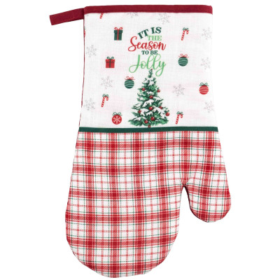 Рукавичка ARDESTO Christmas Tree 18х30см, 100% поліестер (верх), 100% бавовна (низ), зелений Рукавичка ARDESTO Christmas Tree 18х30см, 100% поліестер (верх), 100% бавовна (низ), зелений