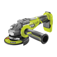 Шліфмашина кутова акумуляторна Ryobi ONE+ R18AG7-0 125мм 18В 11000об·хв безщіткова 2.2кг без АКБ та ЗП Шліфмашина кутова акумуляторна Ryobi ONE+ R18AG7-0 125мм 18В 11000об·хв безщіткова 2.2кг без АКБ та ЗП