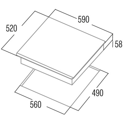 Варильна поверхня Cata індукційна, 60см, IB 6324E2 BK, чорний