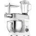 Кухонна машина Sencor 1200Вт, чаша-метал, корпус-пластик, насадок-19, білий