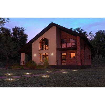 LEDVANCE Світильник LED 1.2Вт 3000K 60Лм фасадний автономний ENDURA STYLE SQUAERE SOLAR UTILI чорний