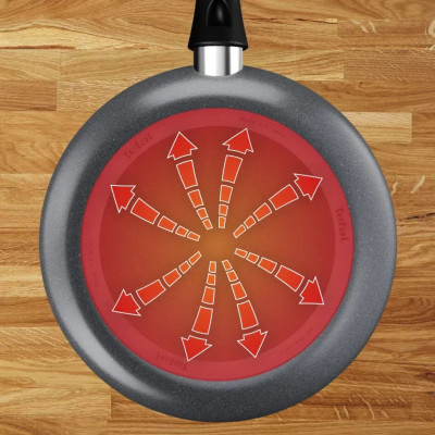 Сковорода ВОК Tefal Hard Stone,28см, алюміній, бакеліт, сірий Сковорода ВОК Tefal Hard Stone,28см, алюміній, бакеліт, сірий