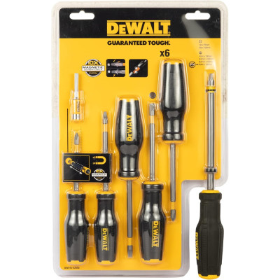 Викрутки DeWALT TOUGHSERIES MAX FIT, SL, PH, набір 6шт