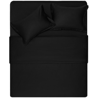 Підковдра ARDESTO Mix&Match Premium, 200х220см, 100% бавовна, сатин, чорний