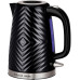 Электрочайник Russell Hobbs Groove Black, 1.7л, пластик, Strix, чёрный