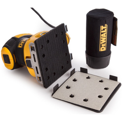 Шліфмашина вібраційна DeWalt 230Вт 14000об/хв 108х115мм амплітуда 1.6мм 1.28кг