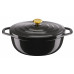 Каструля Tefal Air, з кришкою, 5.7л, алюміній, чорний