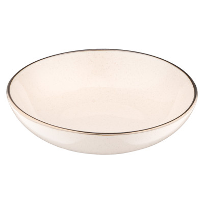 ARDESTO Тарілка супова Emilia, 820мл, 20см, кераміка, бежевий