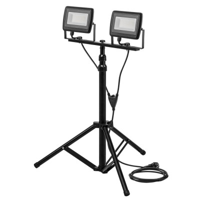 Neo Tools Прожектор, 220В, 8500лм, 2х50Вт, кабель 3м з вилкою, на штативі 1.8м, алюмінієвий, IP65 Neo Tools Прожектор, 220В, 8500лм, 2х50Вт, кабель 3м з вилкою, на штативі 1.8м, алюмінієвий, IP65