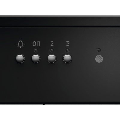 Витяжка Electrolux вбудована, 60см, 600м.куб/год., чорний