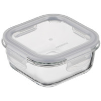 Контейнер для хранения пищевых продуктов Ardesto Gemini 0.5л, боросиликатное стекло, пластик, квадратный, прозрачный