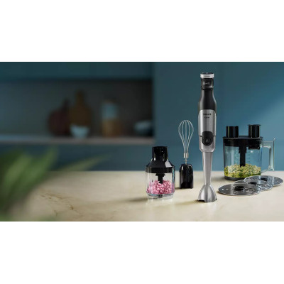 Блендер Philips заглибний Series 5000, 1200Вт, 5в1, чопер, терки, чорний  HR2685/00 Блендер Philips заглибний Series 5000, 1200Вт, 5в1, чопер, терки, чорний  HR2685/00