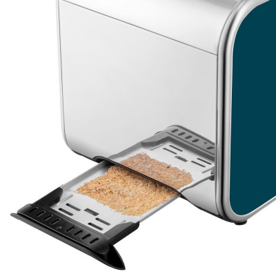Тостер Russell Hobbs Distinctions 2-Slice 1670Вт, підігрів, розморожування, пластик, синій