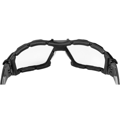 Окуляри захисні Neo Tools протиосколкові, клас захисту FT, резинові дужки, полікарбонат, прозорі