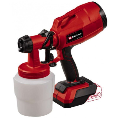 Фарборозпилювач акумуляторний Einhell TC-SY 18/60LI Solo 18В 650мл/хв бачок 800мл без АКБ та ЗП