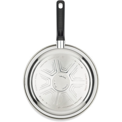 Сковорода Tefal Comfort Max, 26см, покриття Titanium, Thermo-Spot, нержавіюча cталь
