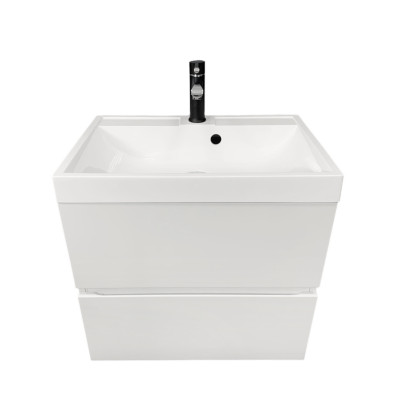 Раковина, умивальник Adamant STRENG NEW, штучний камінь, прямокут., з отвором для змішувача, з отвором для переливу, 590x410x123мм, накладний, білий Раковина, умивальник Adamant STRENG NEW, штучний камінь, прямокут., з отвором для змішувача, з отвором для переливу, 590x410x123мм, накладний, білий