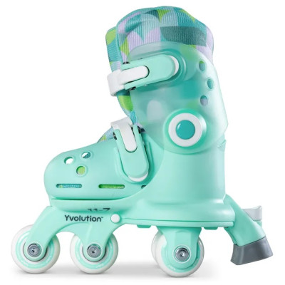 Роликові ковзани Yvolution Twista, розмір 30-34, салатовий