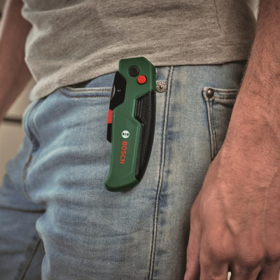 Bosch Ніж, трапецієподібне лезо, корпус двокомпонентний, 175x40x25мм