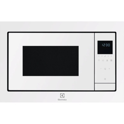 Мікрохвильова піч Electrolux вбудована, 25л, електрон. керування, 900Вт, гриль, дисплей, білий Мікрохвильова піч Electrolux вбудована, 25л, електрон. керування, 900Вт, гриль, дисплей, білий