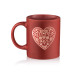 Чашка ARDESTO Heart, 320мл, кераміка, червоний