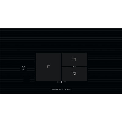 Варильна поверхня Electrolux індукційна, 60см, розширена зона, датчик кипіння, датчик смаження, сенсорний дисплей, Hob2Hood, чорний Варильна поверхня Electrolux індукційна, 60см, розширена зона, датчик кипіння, датчик смаження, сенсорний дисплей, Hob2Hood, чорний