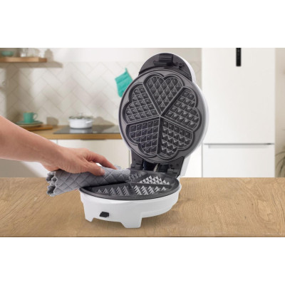 Мультимейкер Gorenje 700Вт, вафельниця, 1 пластина, тефлон, корпус-пластик, білий