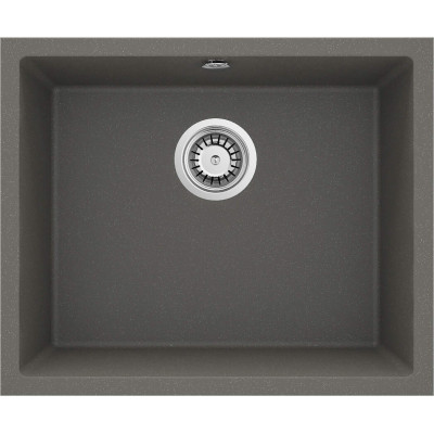 Мийка кухонна Deante Corda, граніт, квадрат, без крила, 550х460х204мм, чаша - 1, вбудована, антрацит