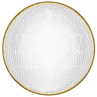 Тарілка ARDESTO Dew 27см, скло, прозорий