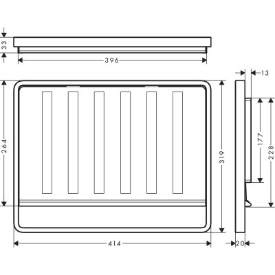 Сушка для посуду Hansgrohe F17 сталь