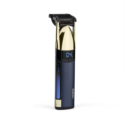Тример Babyliss Super-X Metal Series Navy&Gold Edition, для голови, вусів та бороди, акум., насадок-1, кейс, сталь, синьо-золотий Тример Babyliss Super-X Metal Series Navy&Gold Edition, для голови, вусів та бороди, акум., насадок-1, кейс, сталь, синьо-золотий