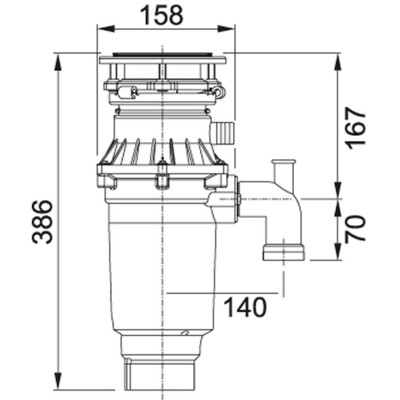 Franke Подрібнювач харчових відходів Turbo Elite Slimline TE-75S, 2700 об_хв, 0.75к.с. Franke Подрібнювач харчових відходів Turbo Elite Slimline TE-75S, 2700 об_хв, 0.75к.с.