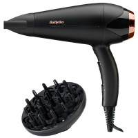 Фен Babyliss DC, 2200Вт, 3 режими, дифузор, іоніз-я, хол. обдув, чорний