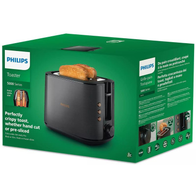 Тостер Philips Viva Collection 950Вт, нержав., подогрев, разморозка