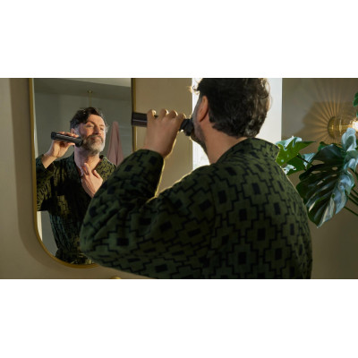 Тример Philips Series 9000, для обличчя, голови, тіла, акум., насадок-25, сталь, чорний Тример Philips Series 9000, для обличчя, голови, тіла, акум., насадок-25, сталь, чорний