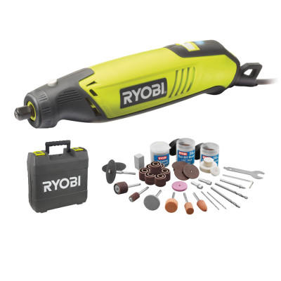 Шлифмашина прямая Ryobi EHT150V 150Вт 10000-35000об/мин кейс комплект 115 принадлежностей (5133000754)