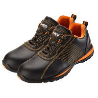 Кросівки робочі Neo Tools, шкіра, сталевий підносок, SB SRA, СЕ, р.46(30.7см), чорно-помаранчевий