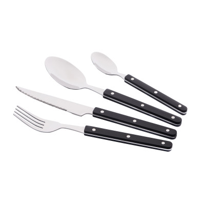 ARDESTO Набір столових приборів Gemini Aosta, 16 приборів, нержавіюча сталь, пластик, чорний ARDESTO Набір столових приборів Gemini Aosta, 16 приборів, нержавіюча сталь, пластик, чорний