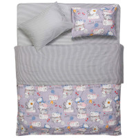 КПБ 1,5сп ARDESTO Gloria, підковдра 160х220см, простирадло 160х220см, наволочки (2) 50х70см, 100% бавовна, сатин, веселі котики, смужка КПБ 1,5сп ARDESTO Gloria, підковдра 160х220см, простирадло 160х220см, наволочки (2) 50х70см, 100% бавовна, сатин, веселі котики, смужка