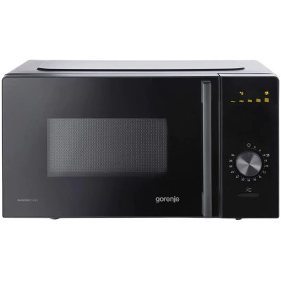 Мікрохвильова піч Gorenje, 20л, мех. керув., 700Вт, гриль, інвертор, чорний Мікрохвильова піч Gorenje, 20л, мех. керув., 700Вт, гриль, інвертор, чорний