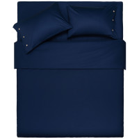 Простирадло на резинці ARDESTO Mix&Match, 180x200+30см, 100% бавовна, сатин, синій