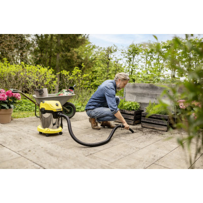 Пылесос профессиональный аккумуляторный Karcher WD 3-18 S V-17/20 18В 110мБар контейнер 17л без АКБ и ЗП Пылесос профессиональный аккумуляторный Karcher WD 3-18 S V-17/20 18В 110мБар контейнер 17л без АКБ и ЗП