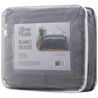 Покривало ARDESTO Delicate 160х200см, 100% поліестер, сірий світлий