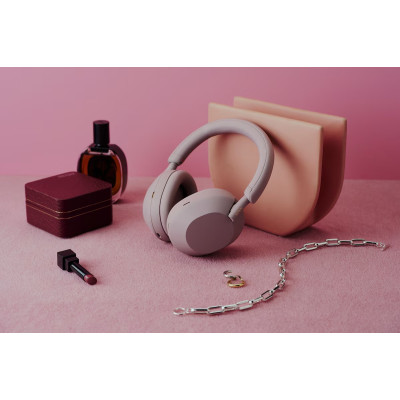 Навушники Over-ear Sony WH-1000XM5 BT 5.2, ANC, Hi-Res, AAC, LDAC, Wireless, Mic, Рожевий