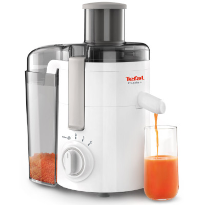 Соковитискач Tefal Frutelia + відцентрований 350Вт, чаша-0.95л, жмих-0.5л, пластик, біло-сірий